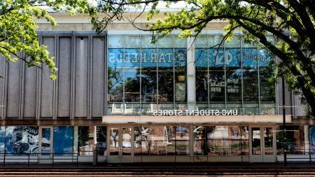 Exterior of the Student Stores building on the campus of UNC-Chapel Hill.